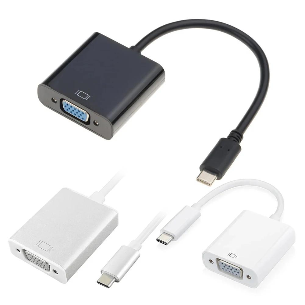 USBC to VGA  USB 3.1 C Ÿ to VGA   ̺, ƺ 12 ġ ũҺ ȼ ̾ 950XL , 1080P FHD